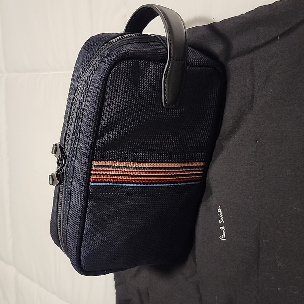 Paul Smith men's navy wash bag